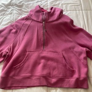 Barely Used Lululemon Scuba Half Zip Pink XL/XXL